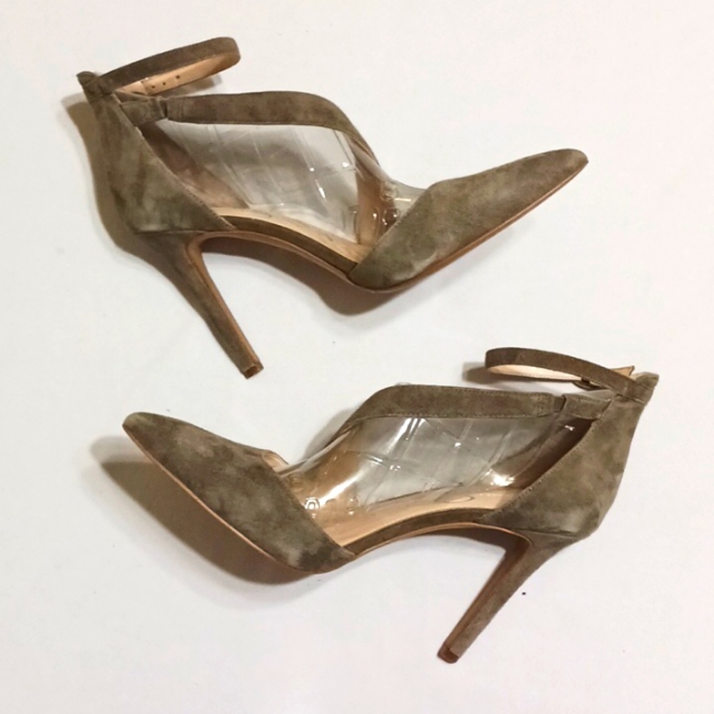 Jessica Simpson Castana Suede Heels Strappy Pumps Size 8